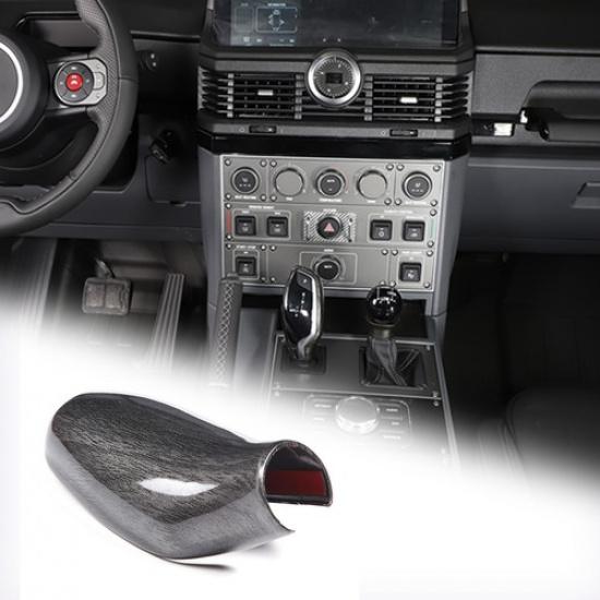 Black Grain ABS Gear Shift Knob Trim Cover For Ineos Grenadier -25