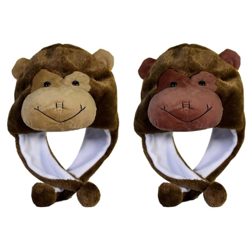 Kids Animal Hat Bomber Hat Trapper Hat Animal Earflap Hat Drama Props For Kid Rabbit Pig Raccoon Rooster Frog
