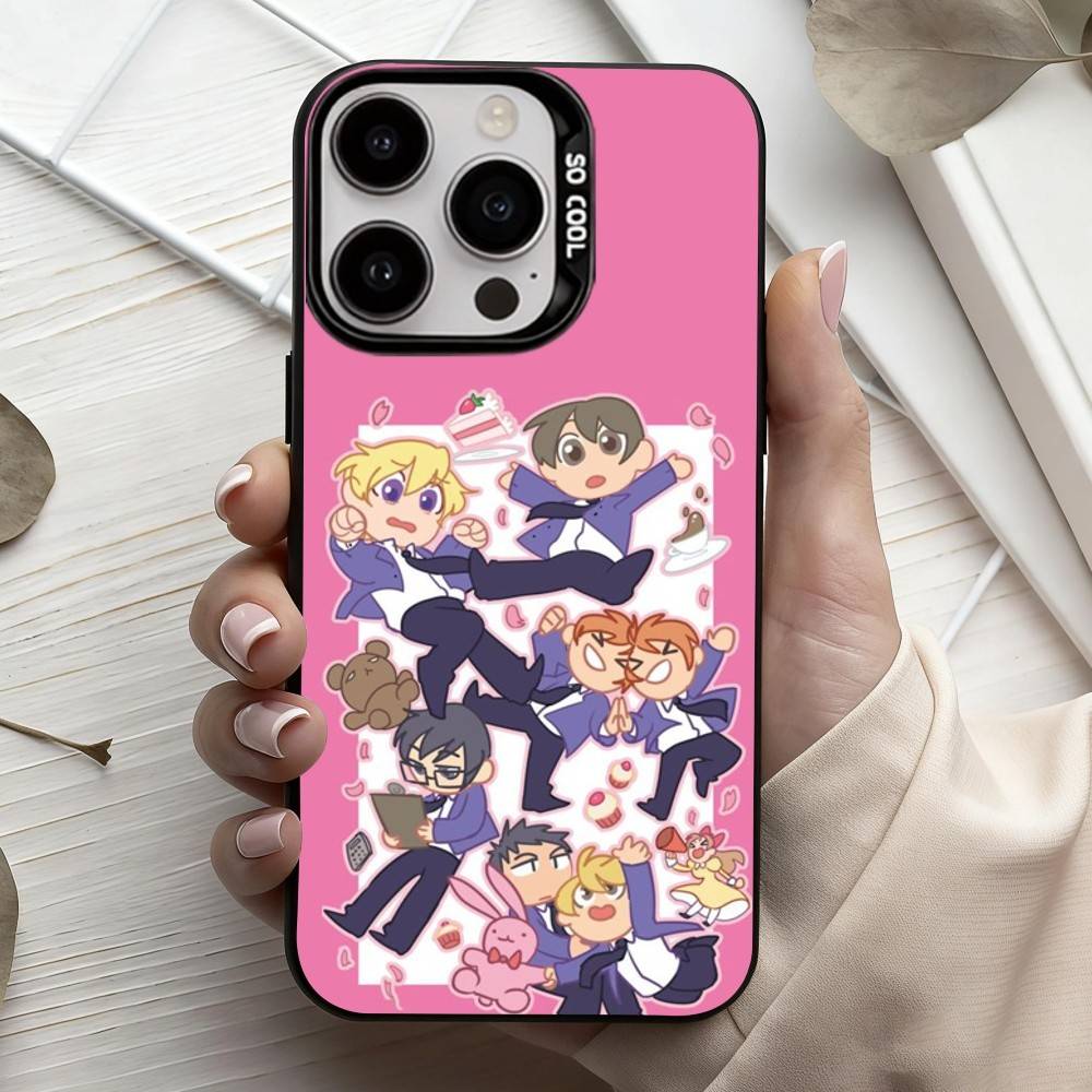 O-Ouran High School host Club  Phone Case For iPhone17,16,15,14,13,12,11 Plus,Pro Max Candy Silver Plated Inside Cover