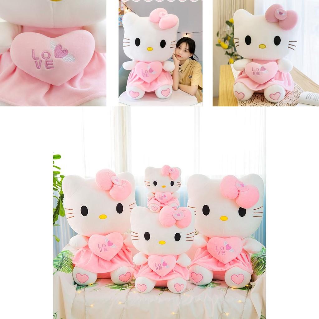 Cute Soft Hello Kitty Plush Toy W/ Cotton Filling 55/40/30 Cm