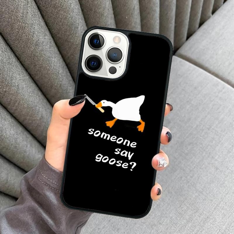 Funny Cartoon Duck Phone Case For iPhone 17 Air 16 16e 15 13 14 Pro Max 11 12 Plus 2022 MAX Shell Cover coque