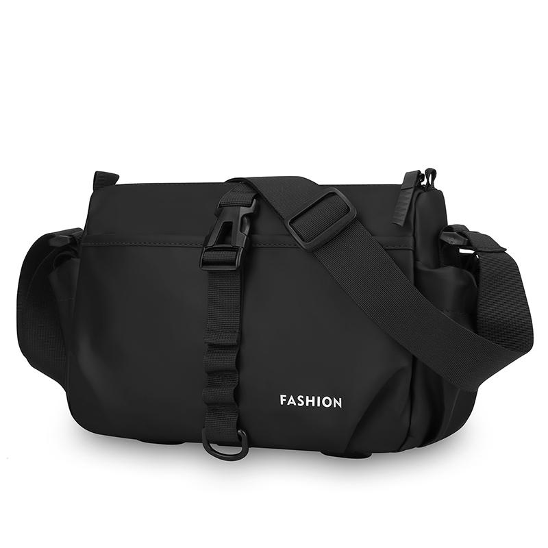 

Casual Large Capacity Men s Crossbody Bag Outdoor Travel Nylon Material Water-Resistant Membrane Urban Minimalist Style чёрный