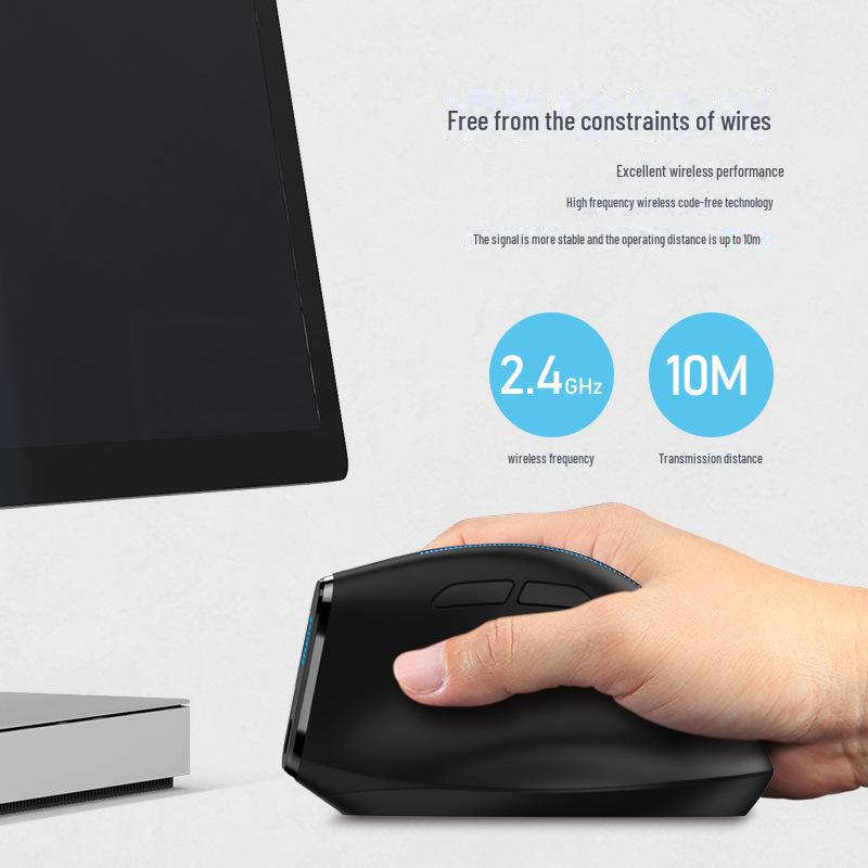 ZELOTES F36A Vertical Ergonomic Wireless Rechargeable Office Mouse