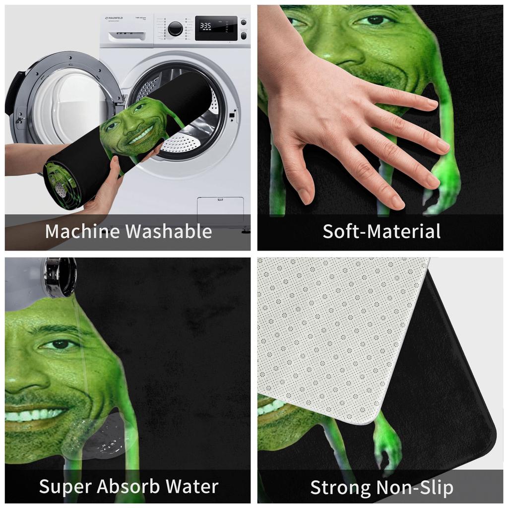 Dwayne The Rock Johnson Meme Doormat Mat Anti-Slip  Bathroom Kitchen Bedroom Rug Carpet 40*60cm