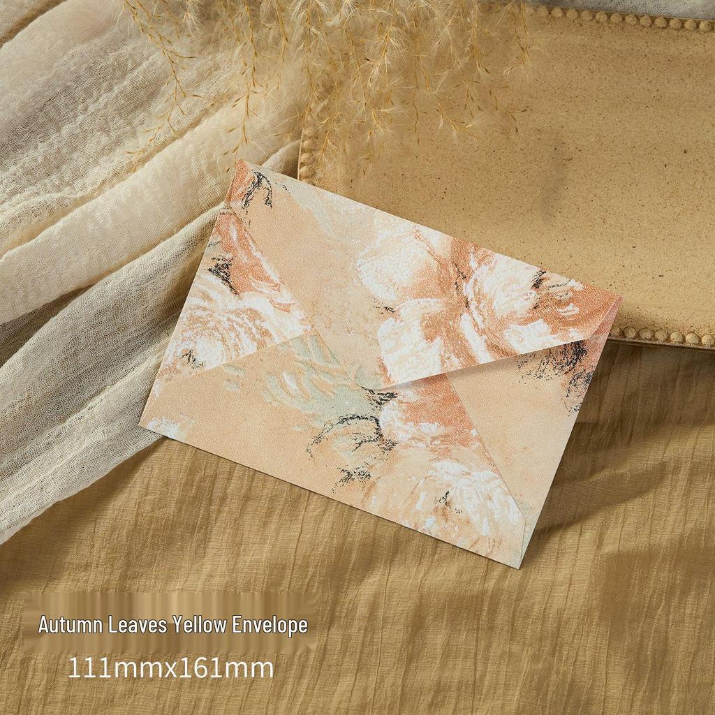 Retro Floral Embossed 3D Envelope & Letter Paper Set