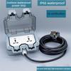 Outdoor Waterproof Power Strip Outdoor Power Supply Rainproof Socket Box Circuit Breaker Extension Cord Power Socket