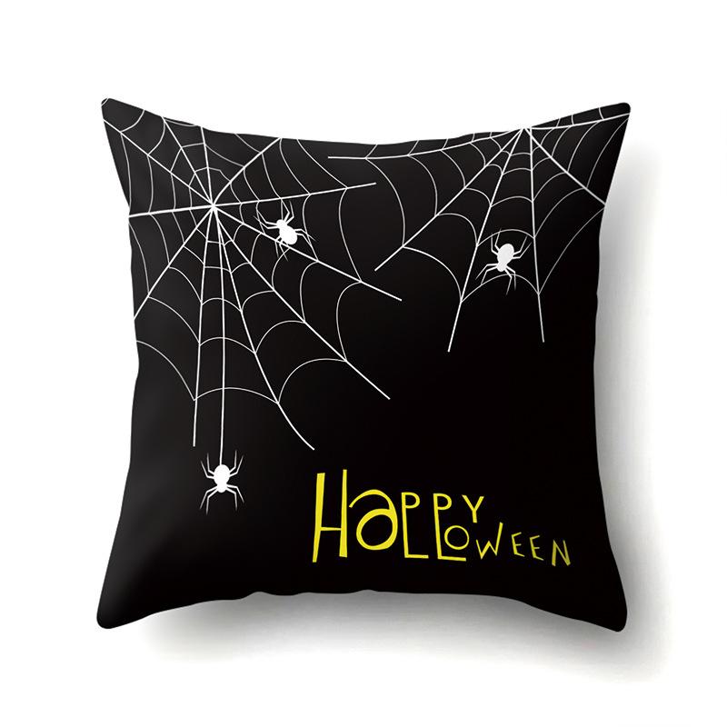 Halloween Polyester Kissenbezug Auto Lendenkissen Kürbis Sofa Kissenbezug Heim Wohnzimmer Kissenbezug