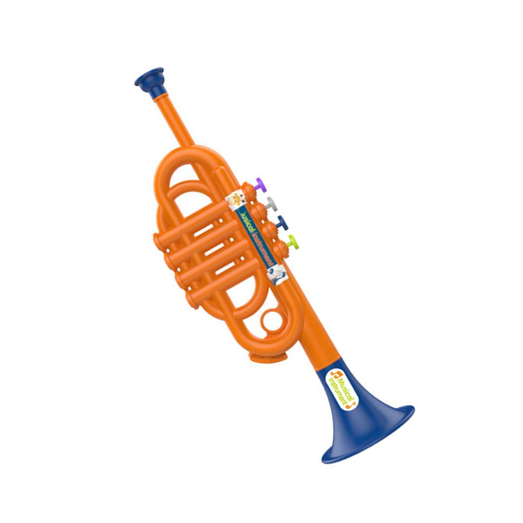 Realistisk Barne Trompet Leke Musikkinstrument Leke for Barn Musikkinteresse Utvikling Trygg Pedagogisk Leke for Barn
