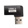 USB 3.2 90 Degree Male to Female Connectors for Protecting Device Port in Tight Space in Computer Connection