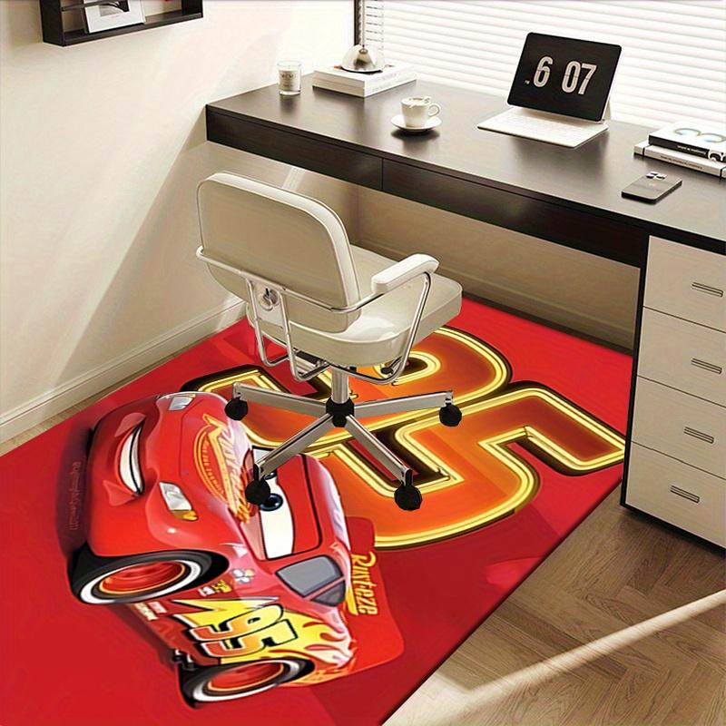 Büroteppich Lightning McQueen, 95 Thema 3D-gedruckter rutschfester Teppich - Maschinenwaschbar für Wohnzimmer