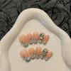 10Pcs French Handmade Press on Nails Candy Color Fake Nails Wearable Stick-on Nails False Nail Uñas Postizas