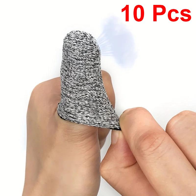5-Level High Performance Anti Cutting Fiber 5Pairs Finger Cots Thumb Protector Anti-Cut Gloves For Kitchen Outdoor Work Tools