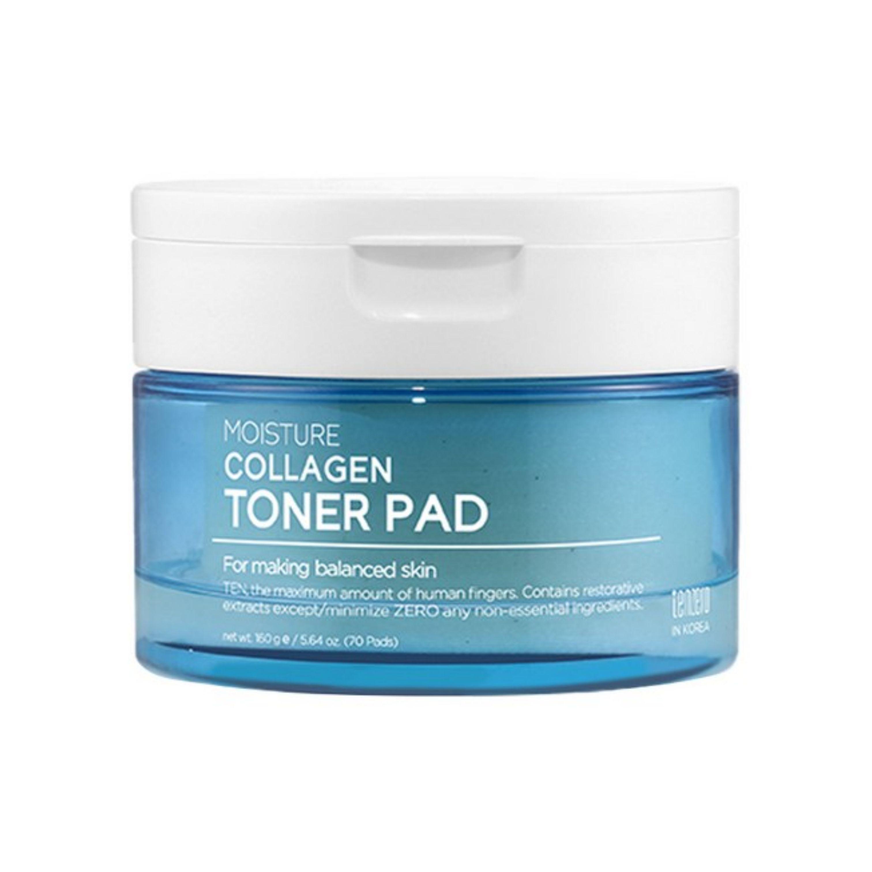 TENZERO Moisture Collagen Toner Pad 70 Pads