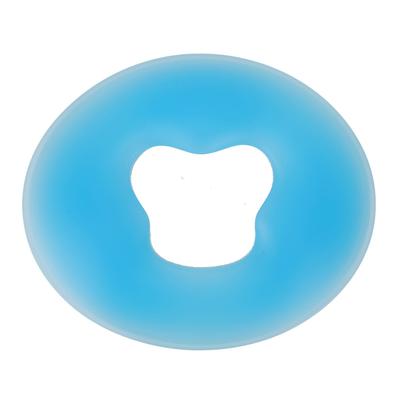 Silicone Spa Face Pillow Soft Round Massage Face Relaxing Cushion Pad for Beauty Salon Blue
