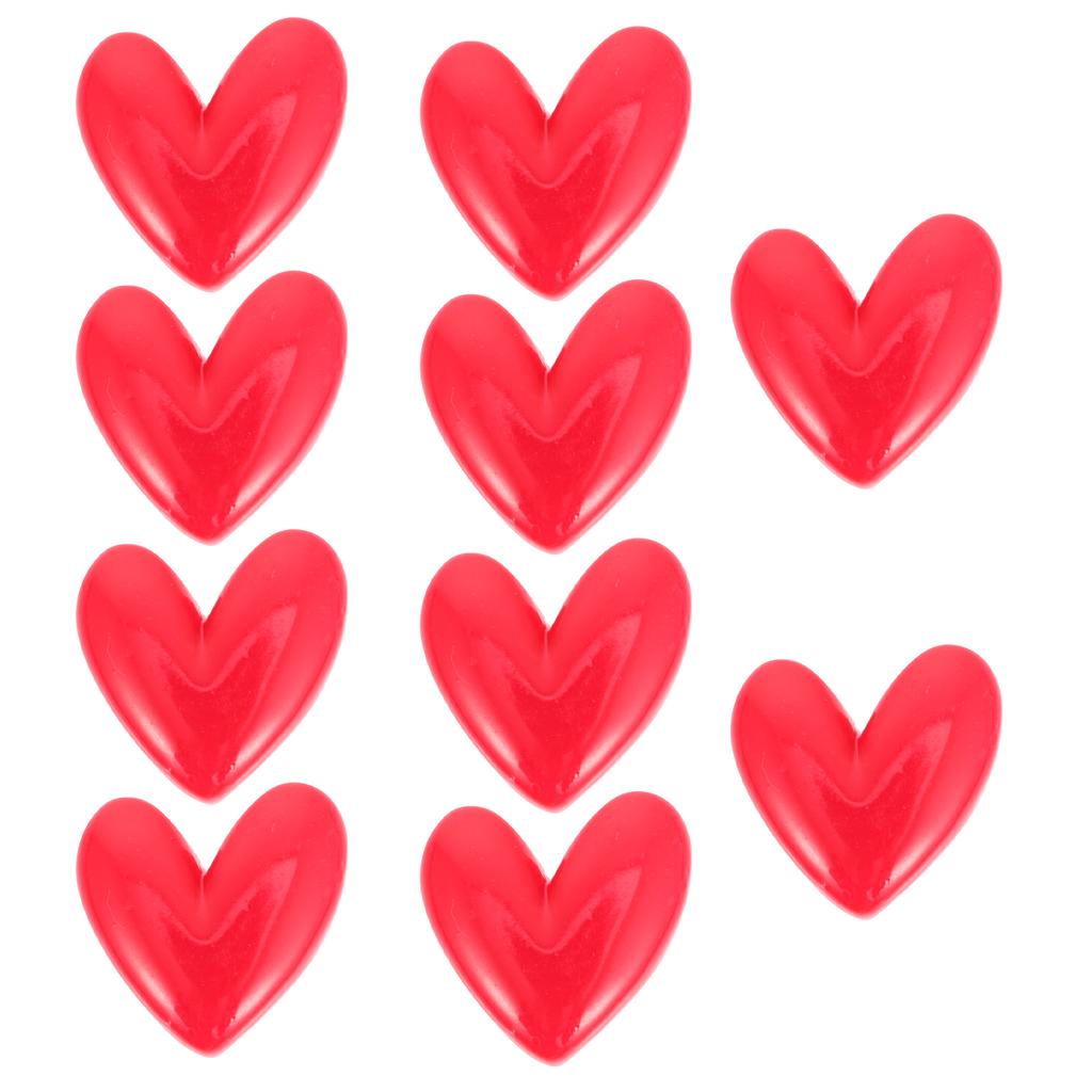 10 Pcs Magnet Heart Fridge Magnets for Note Message Decorate Small Valentine's Day Map Office Red Locker Kitchen Whiteboard
