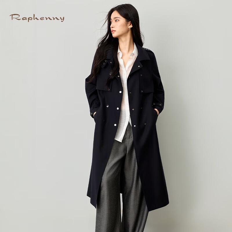 Женский тренч средней длины в британском стиле Raphenny L