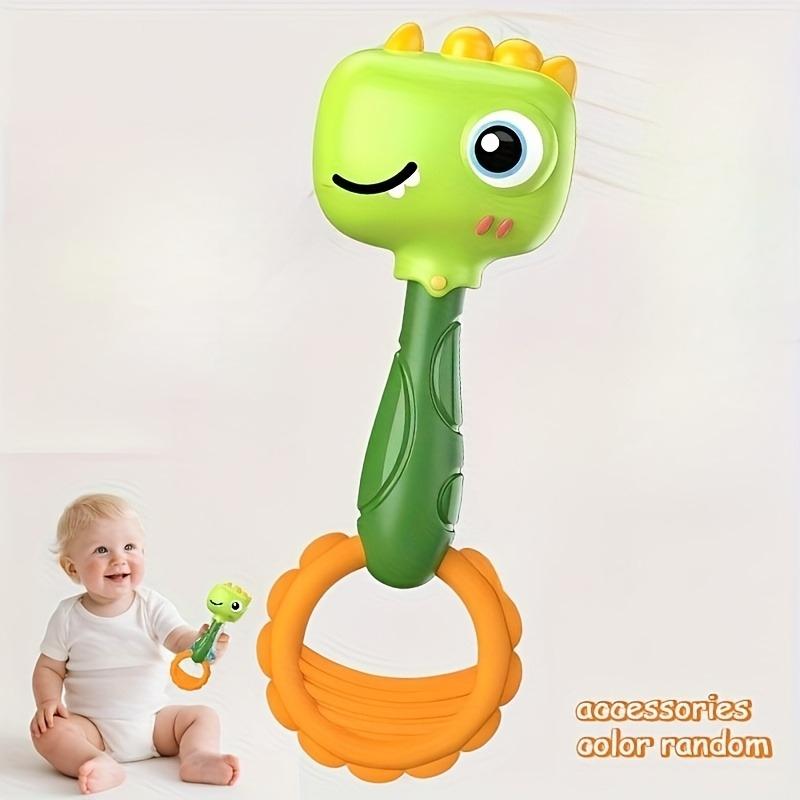 BABY Dinosaur Soothing Rattle-Safe Non-Toxic Sensory with Crinkle Sound,Gift for Christmas, Halloween,Birthdays, Playful Design