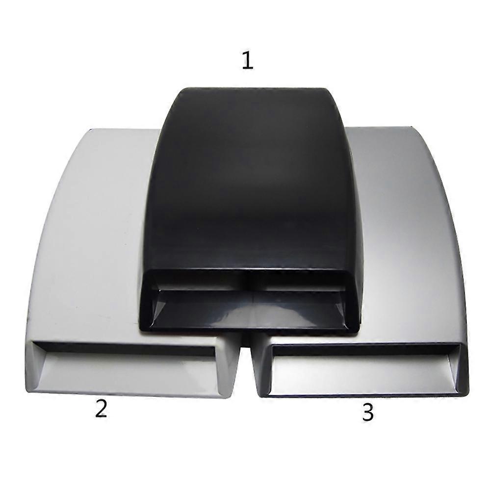 Presa d'aria decorativa per cofano auto in resina, presa d'aria per flusso d'aria, accessorio, colore nero