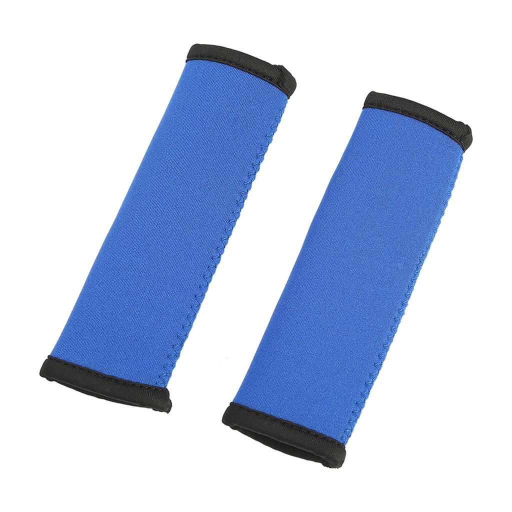 2pcs 19.5cm Soft Diving Fabric Canoe Paddle Grips Accessories (blue)