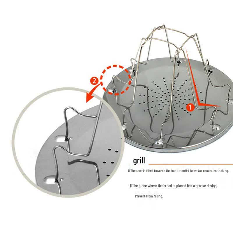 Oeny Portable Camping Toast Rack & BBQ Grill