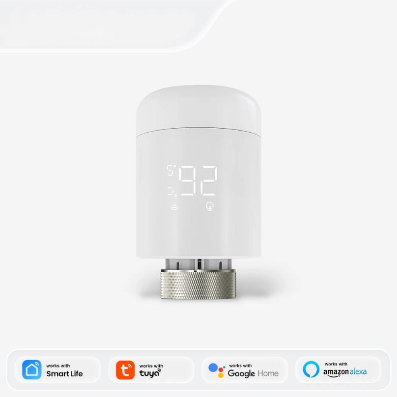 Tuya Zigbee TRV Radiator Actuator Valve Thermostatic Radiator Valve Temperature Controller For Alexa Google Home