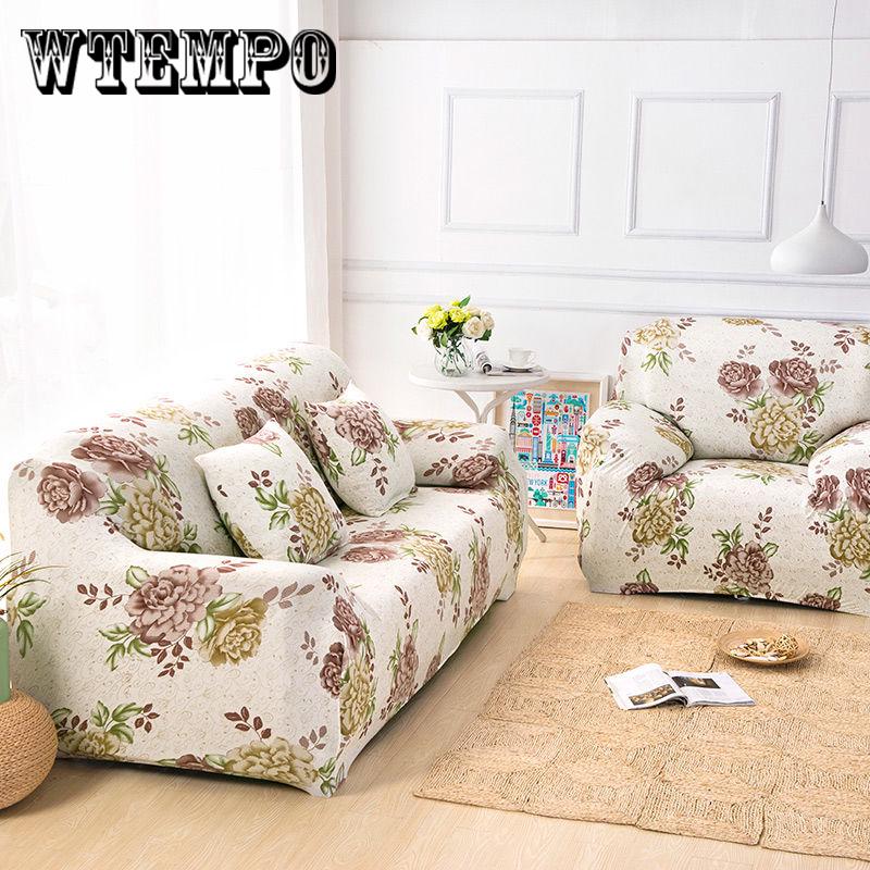 Elastic Sofa Cover Printed Slipcover Corner Sofa Cover Stretch Furniture Cover 1/2/3/4 Seater