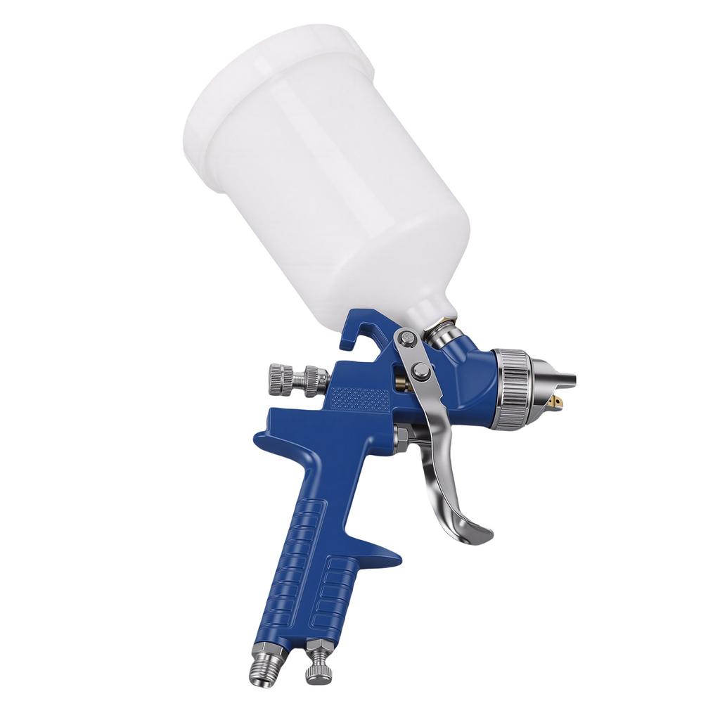 Professional HVLP Spray Gun Set Gravity Feed with 1.4mm Nozzle 500ml Capacity High Volume Low Pressure for Auto Paint