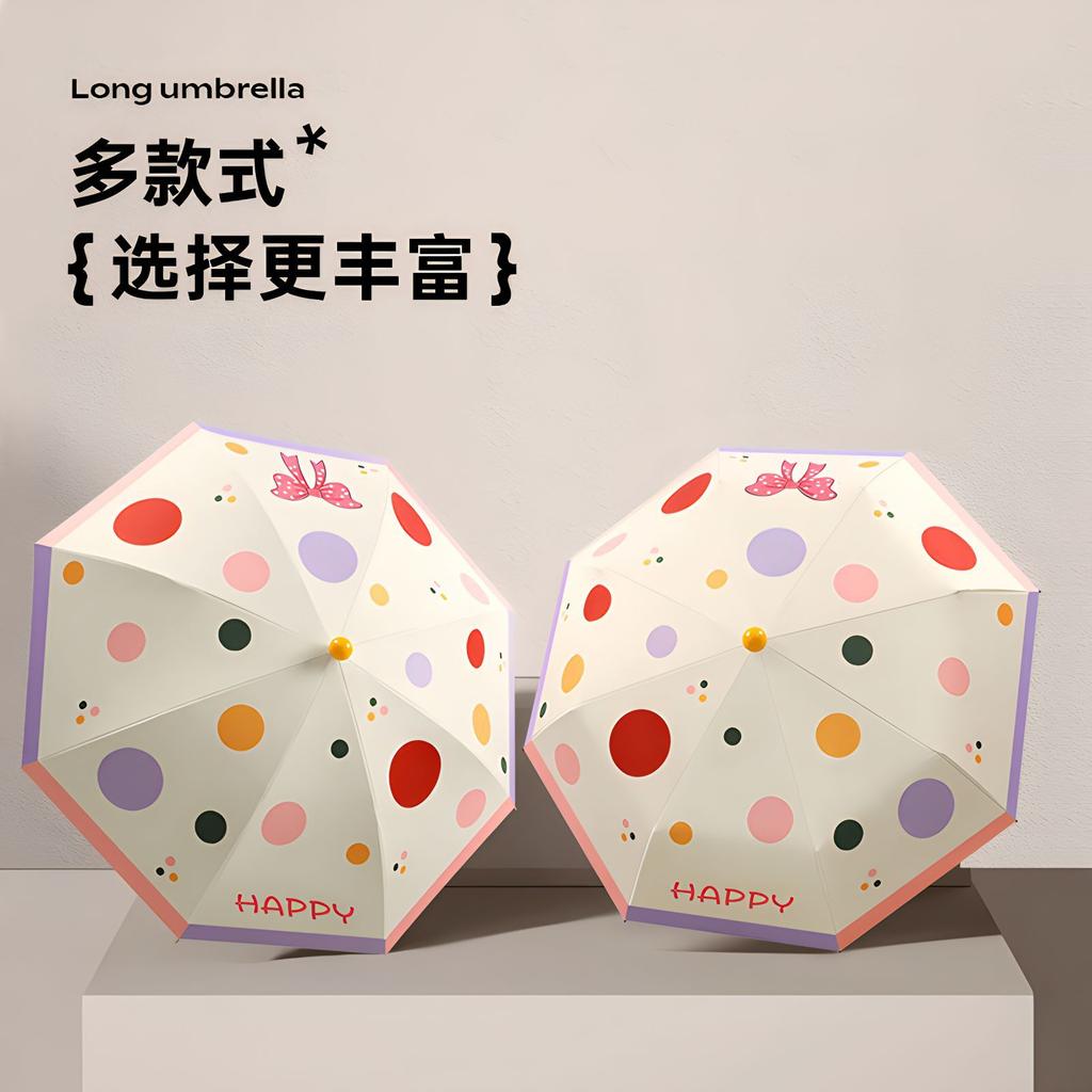 Cute Red Nose Umbrella Girl Heart Sunny and Rainy Dual-purpose Anti-ultraviolet Vinyl Sun Umbrella Shade Umbrella