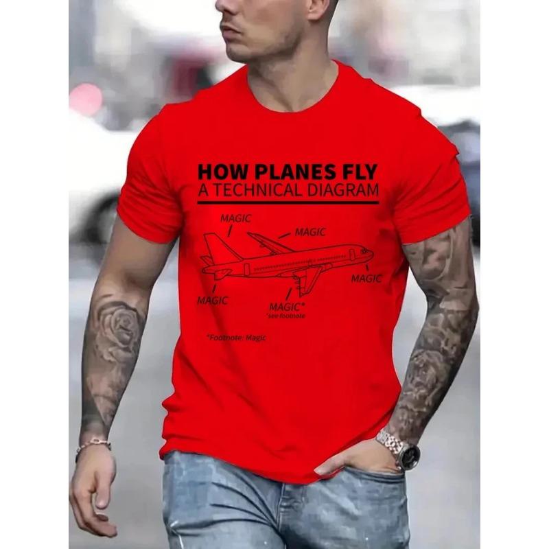 How To Fly a Male and Female Plane Magic Fun T-shirt Short Sleeve
