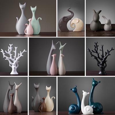 Keramická figurka zvířat Domácí dekorace Doplňky Nordic Crafts Ornamenty Dobrá volba jako dárek