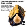 1 Set Round Stick Comfortable Grip Drop-resistant Non-cracking Exercise Wood Softball Baseball Glove