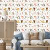 Joyful Forest Animals Wallpaper for Living Room and Bedroom 50x1000