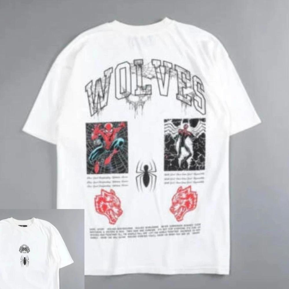 

DARCSPORT Wolf Head T-shirt Summer City Fitness Training Sports Loose Casual Crewneck Men s T-shirt Couples Pure XXXXXL белый