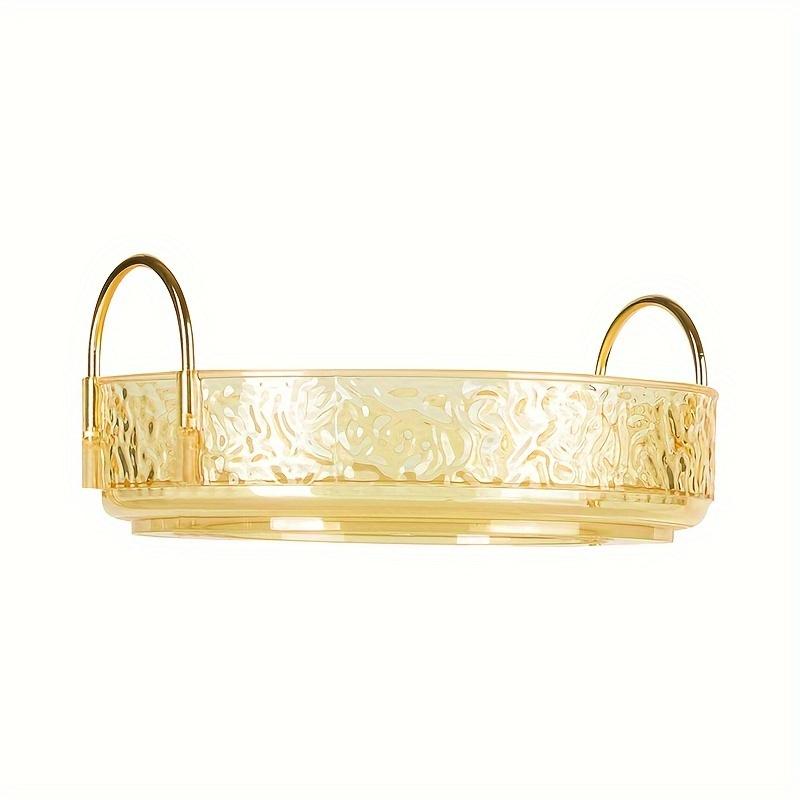 1Pc/Desktop Cosmetics Storage Rack with Metal Handle, Skincare Product Organizer, Desktop Organizer