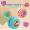 Wooden Cartoon Animal Yo-yos for Kids - Educational Spinning Toy