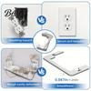 Wall Plate Spacers 5/10/15/20/30Pcs for Electrical Outlets, Galvanized Metal Device Leveling Plates Flush Fit Loose or Recessed Outlet Repair,
