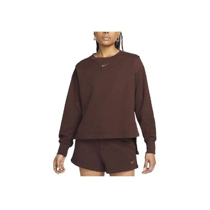 New Nike Sweatshirts Women's Dark Brown DV7802-227