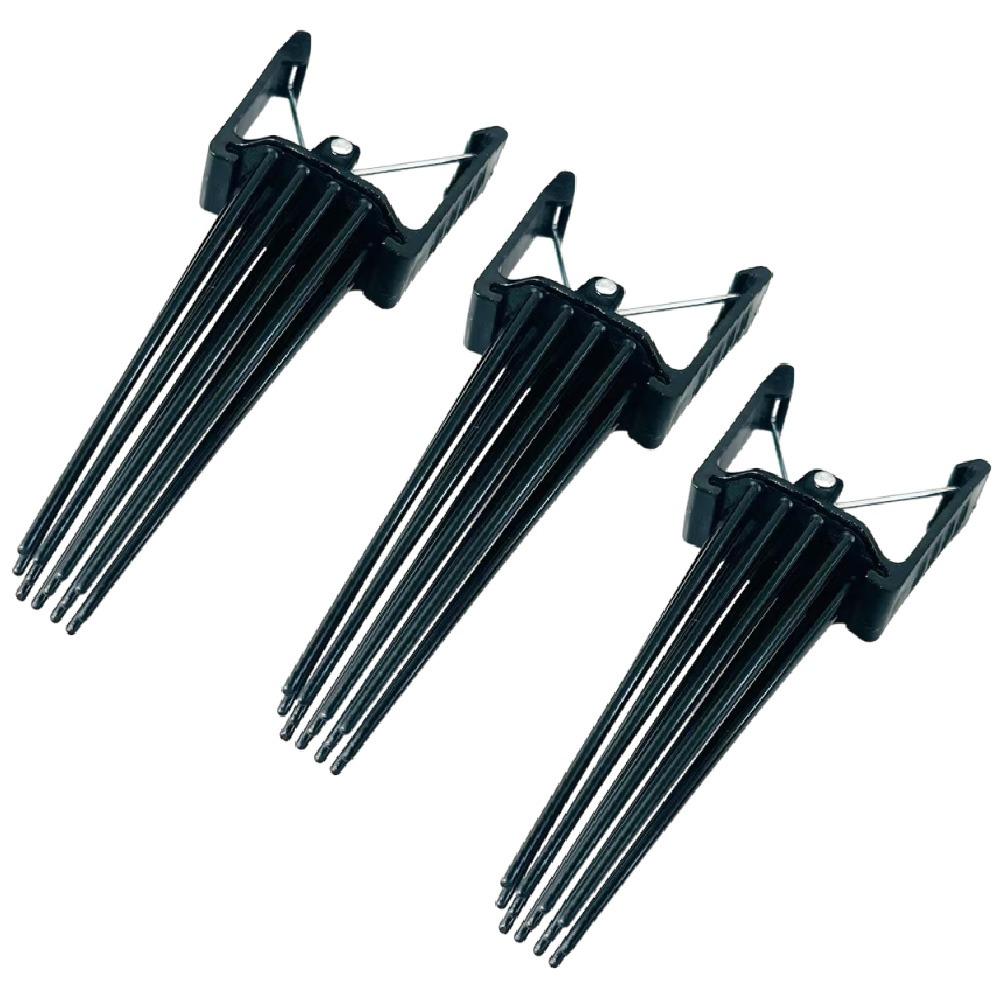 

3Pcs Styling Diy Tools Hair Roots Hair Roller Fluffiness Curly Hair Styling Clip Women Men чорний