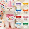 Ins Style Pets Pet Birthday Scarf Hat Set Hat Scarf Pets Birthday Party Cat Birthday Scarf Photography Props Pet Scarf Dog