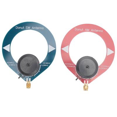 2 יחידות דונאט AM ואנטנת SW חלופית אנטנת לולאת AM פנימית אנטנת רדיו גלים קצרים לבית