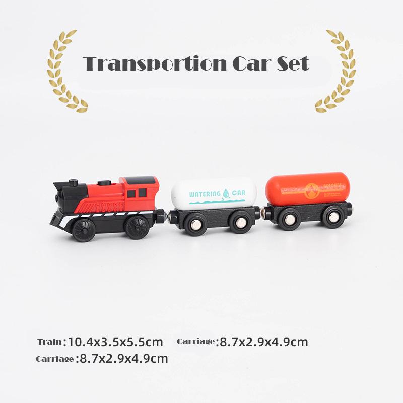 Battery Operated Action Locomotive Train Magnetic Connection Powerful Train Set Fit for Wooden Trains and Tracks Kids Gifts