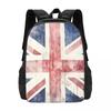 Watercolor Union Jack British Flag Print Backpack Hot Sale Daypack Large Capacity BookBag School Bag Shoulder Bags for Men Women