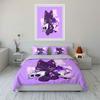 Cute Gothic Cat Decor Set Soft Comfortable Duvet Cover Bedding Set Included 1*Duvet Cover & 2*Pillowcases, Gift