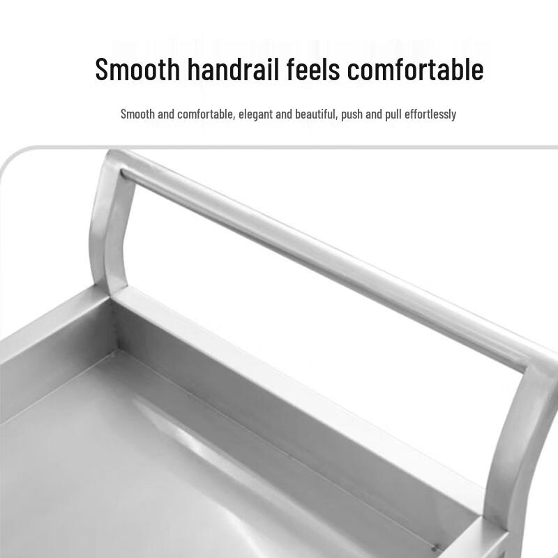 Stainless Steel Commercial Mobile Serving Cart