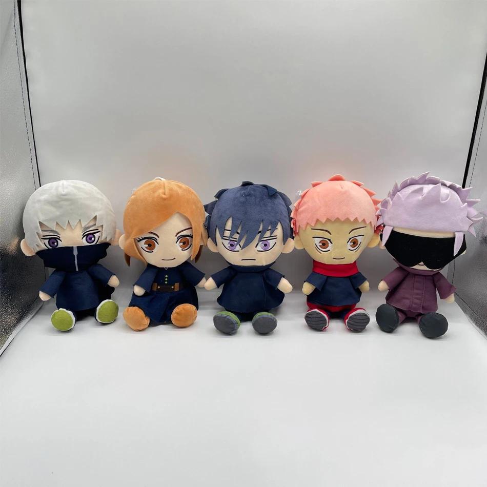 1-5pcs Jujutsu Kaisen Plush Toys Anime Gojo Plushies Fushiguro Megumi Kugisaki Nobara Gojo Satoru Soft Stuffed Dolls Kids Gifts