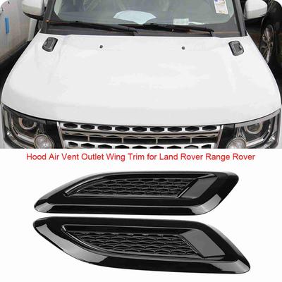 Car Air Outlet Wing Trim Air Vent Wing Trim Exterior Hood Air Vent Outlet Wing Trim for Evoque 2012-2018 Hood Air Vent Wing Trim