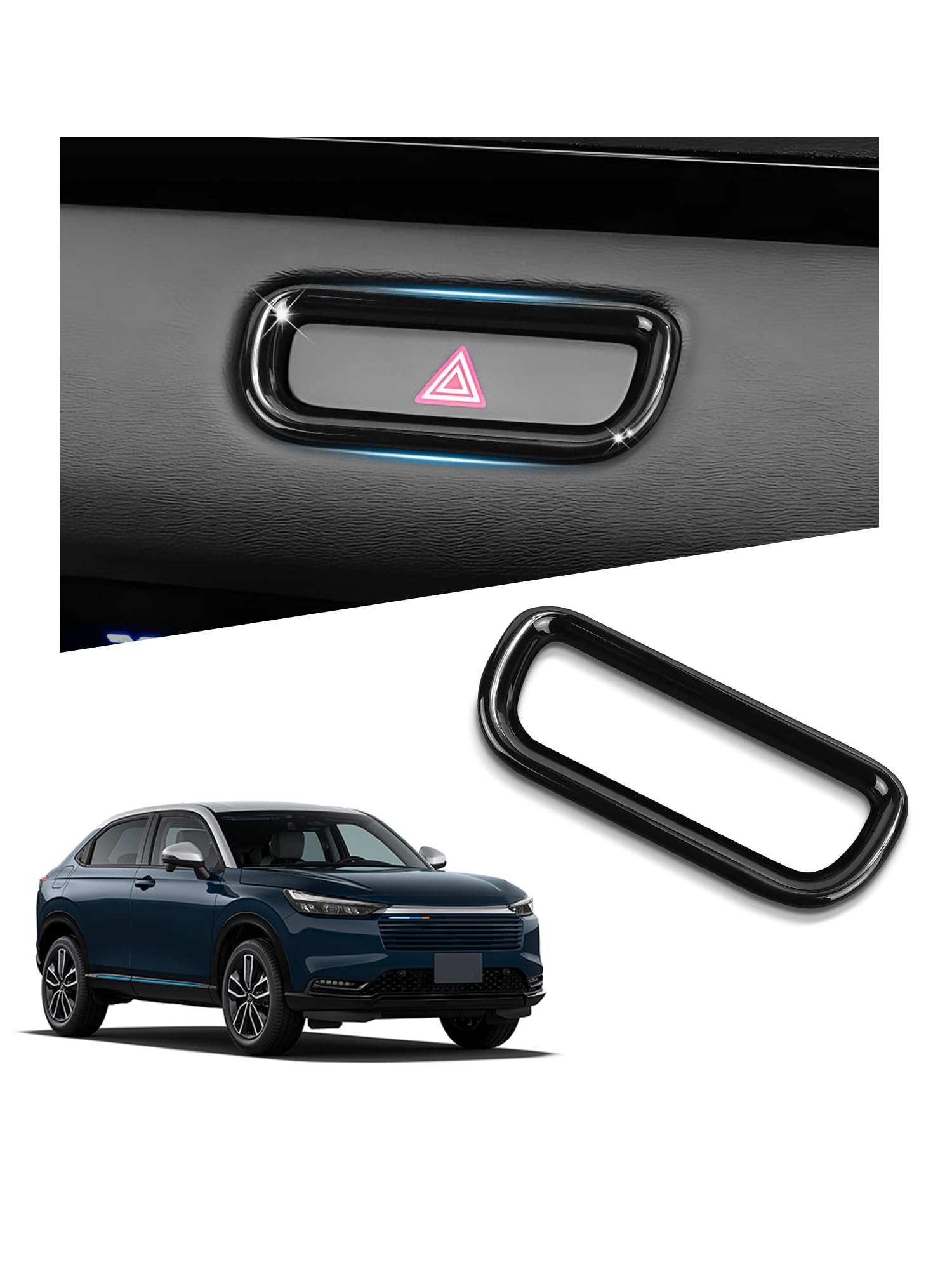 Vlookee Honda Vezel Accessories New VEZEL RV3 / RV4 / hazard lamp button cover чёрный