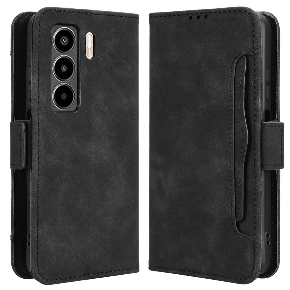 For Itel Power 70 4G Leather Case Phone Wallet Cover with Multiple Card Slots
