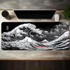 Gaming Desk Mat Mouse Pad Extended Desk Mat Precision Cloth Surface Natural Rubber Base for Computer PC Laptop Keyboard Work Dai