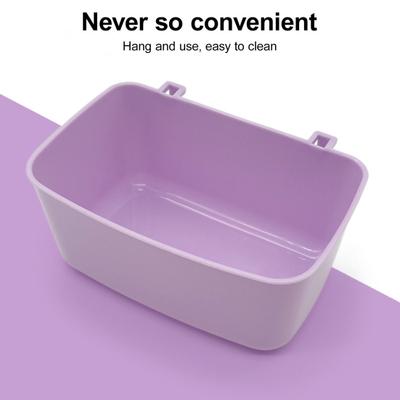 2 ks Krmítko a napáječka pro mazlíčky s hákem Závěsný design Odolný Bezpečný A Snadno se instaluje Pevná miska pro mazlíčky Potřeby pro mazlíčky